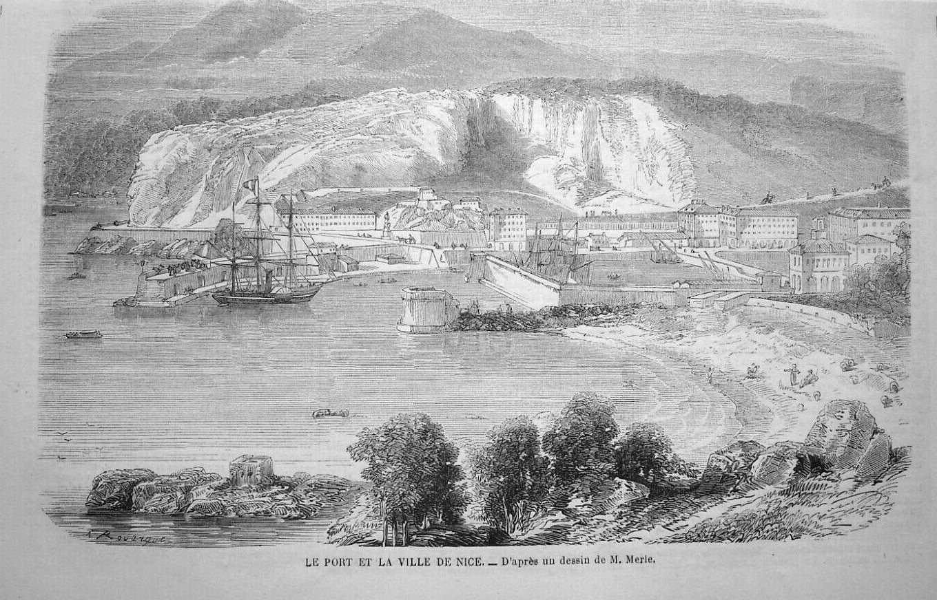 Гравюра порта Ниццы